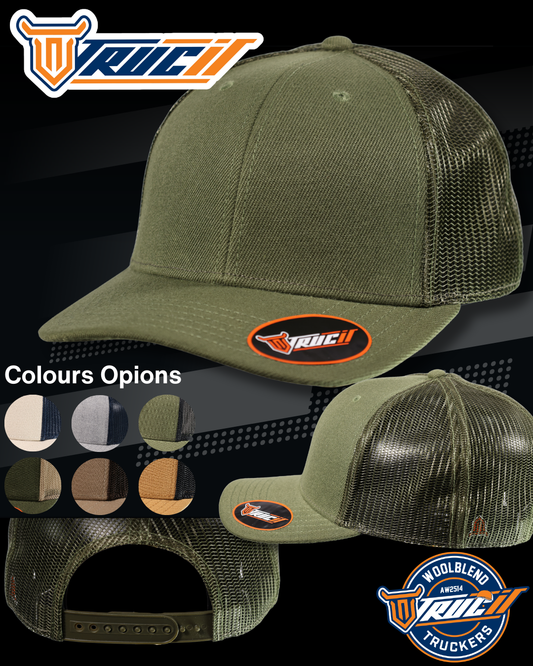 AW2514 WOOLBLEND TRUCKER SNAPBACK