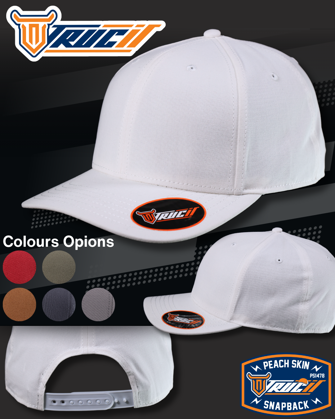 PS1478 PEACH SKIN SNAPBACK