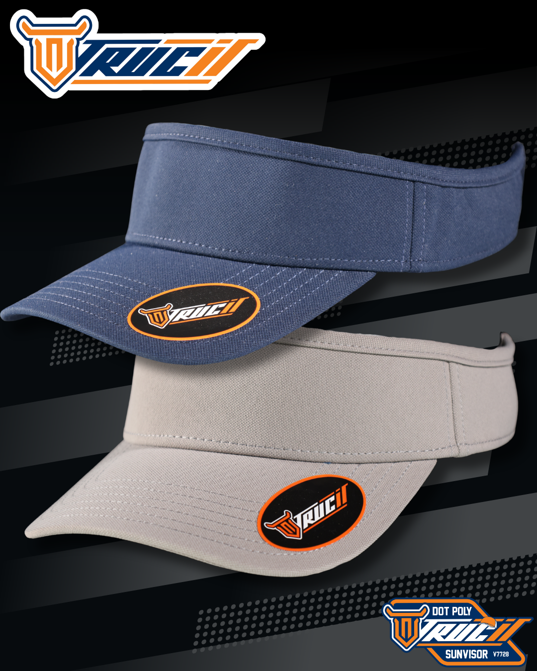 ZV7728 DOT POLY SUNVISOR