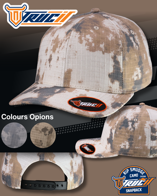 CA2289 RIP SMUDGE CAMO SNAPBACK
