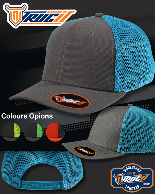 NT1973 WOOLBLEND NEON TRUCKER SNAPBACK