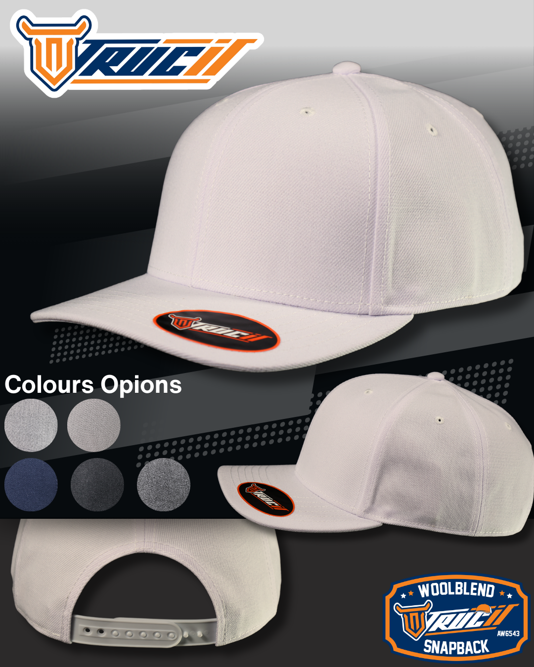 AW6543 WOOLBLEND SNAPBACK