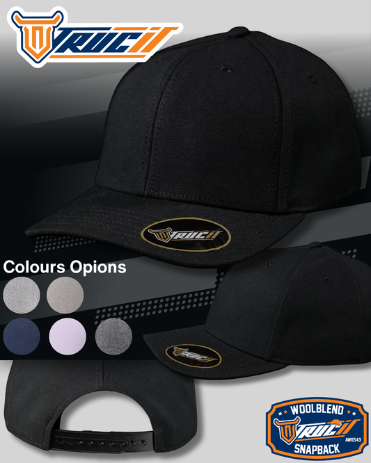 AW6543 WOOLBLEND SNAPBACK