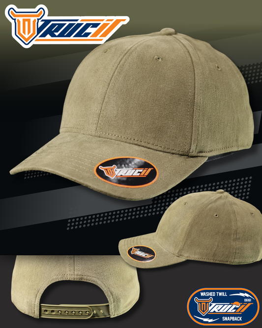 D6161 WASHED TWILL SNAPBACK