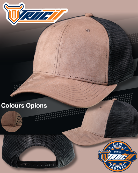 SPT6173 SUEDE TRUCKER SNAPBACK
