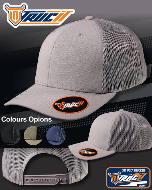 DT3698 DOT POLY TRUCKER SNAPBACK